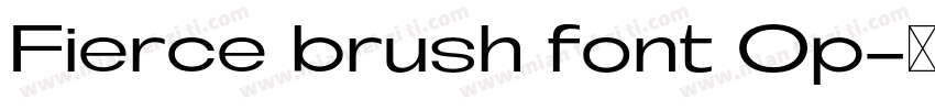 Fierce brush font Op字体转换